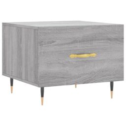 Berkfield Home Coffee Table Grey Sonoma 50x50x40 cm Engineered Wood - Size: 50 x 50 x 40 cm - thumbnail 2