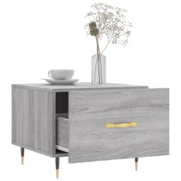 Berkfield Home Coffee Table Grey Sonoma 50x50x40 cm Engineered Wood - Size: 50 x 50 x 40 cm - thumbnail 4