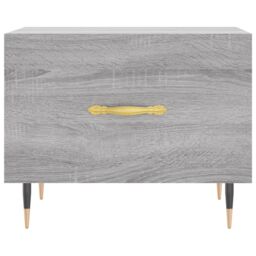 Berkfield Home Coffee Table Grey Sonoma 50x50x40 cm Engineered Wood - Size: 50 x 50 x 40 cm - thumbnail 5