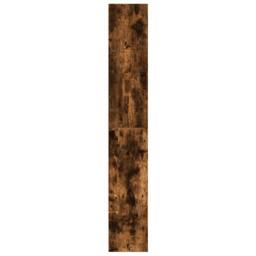 Berkfield Home Classic Book Cabinet Smoked Oak 80x30x189 cm Engineered Wood in Brown - Size: 80 x 30 x 189 cm - thumbnail 5
