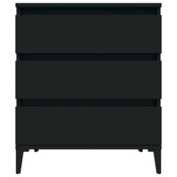 Berkfield Home Sideboard Black 60x35x70 cm Engineered Wood - Size: 60 x 35 x 70 cm - thumbnail 5
