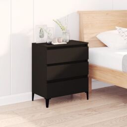 Berkfield Home Sideboard Black 60x35x70 cm Engineered Wood - Size: 60 x 35 x 70 cm - thumbnail 1