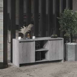 Berkfield Home TV Cabinet Grey Sonoma 102x37.5x52.5 cm Engineered Wood - thumbnail 2