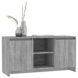 Berkfield Home TV Cabinet Grey Sonoma 102x37.5x52.5 cm Engineered Wood - thumbnail 6