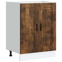 Berkfield Home Kitchen Base Cabinet¬†Porto Smoked Oak Engineered Wood in Brown - thumbnail 2