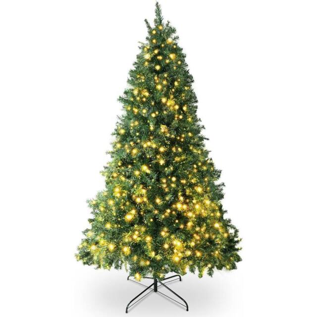 Pelle & Sol 7ft Pre-Lit Artificial Christmas Tree with 600 Vibrant LEDs in Green - image 1