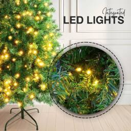 Pelle & Sol 7ft Pre-Lit Artificial Christmas Tree with 600 Vibrant LEDs in Green - thumbnail 3