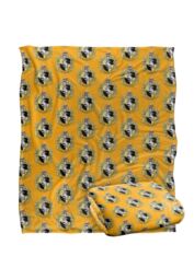 Harry Potter Hufflepuff Crest 2 Officially Licensed Silky Touch Super Soft Throw Blanket 152x127 cm in White - thumbnail 2