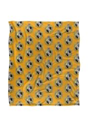 Harry Potter Hufflepuff Crest 2 Officially Licensed Silky Touch Super Soft Throw Blanket 152x127 cm in White - thumbnail 1