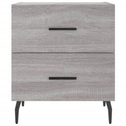 Berkfield Home Bedside Cabinet Grey Sonoma 40x35x47.5 cm Engineered Wood - thumbnail 6