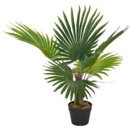 Berkfield Home Artificial Plant Palm with Pot Green 70 cm - thumbnail 2