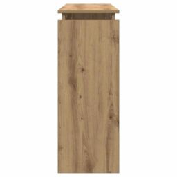 Berkfield Home Console Table Artisan Oak 102x30x80 cm Engineered Wood in Brown - Size: 102 x 30 x 80 cm - thumbnail 5
