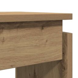 Berkfield Home Console Table Artisan Oak 102x30x80 cm Engineered Wood in Brown - Size: 102 x 30 x 80 cm - thumbnail 7