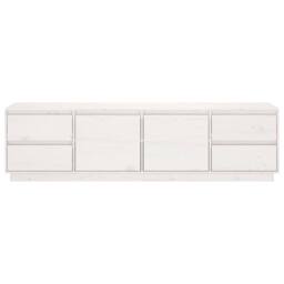 Berkfield Home TV Cabinet White 176x37x47.5 cm Solid Wood Pine - thumbnail 6