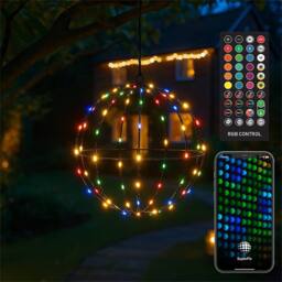 Xmas Haus RGB Mini Seed LED Multifunction Black Foldable Ball Light - thumbnail 1