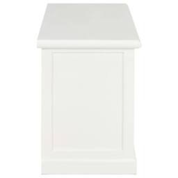 Berkfield Home TV Cabinet White 90x30x40 cm Wood - Size: 90 x 30 x 40 cm - thumbnail 4
