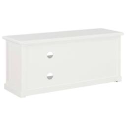 Berkfield Home TV Cabinet White 90x30x40 cm Wood - Size: 90 x 30 x 40 cm - thumbnail 5
