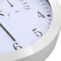Berkfield Home Wall Clock with Quartz Movement Hygrometer Thermometer White - thumbnail 5