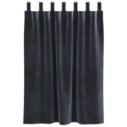 Berkfield Home Blackout Curtains with Hanging Loops 2 pcs Dark Grey Velvet - thumbnail 4