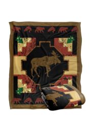 JQ Licensing Southwest Moose 2 Silky Touch Super Soft Throw Blanket 152 X 127 cm in White - thumbnail 2