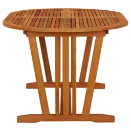 Berkfield Home Garden Table 200x100x75 cm Solid Wood Eucalyptus in Brown - Size: 200 x 100 x 75 cm - thumbnail 3