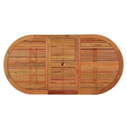 Berkfield Home Garden Table 200x100x75 cm Solid Wood Eucalyptus in Brown - Size: 200 x 100 x 75 cm - thumbnail 4