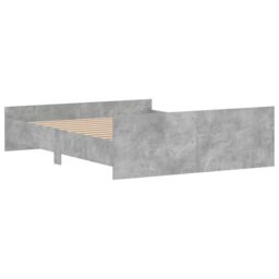 Berkfield Home Bed Frame with Headboard & Footboard Concrete Grey 160x200 cm - thumbnail 6