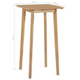 Berkfield Home 5 Piece Outdoor Dining Set Solid Acacia Wood in Brown - thumbnail 6