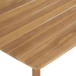 Berkfield Home 5 Piece Outdoor Dining Set Solid Acacia Wood in Brown - thumbnail 4
