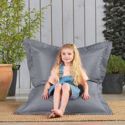 icon Kids Bazaar Bag Pink Indoor Outdoor Kids Bean Bag in Light Grey - thumbnail 3