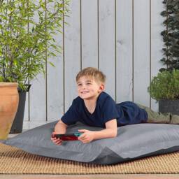 icon Kids Bazaar Bag Pink Indoor Outdoor Kids Bean Bag in Light Grey - thumbnail 2