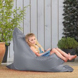 icon Kids Bazaar Bag Pink Indoor Outdoor Kids Bean Bag in Light Grey - thumbnail 4