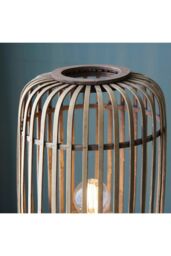 Netlighting Mathias Base & Shade Floor Lamp Natural Bamboo Plywood Matt Black Paint - thumbnail 6