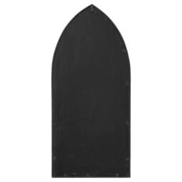 Berkfield Home Garden Mirror Black 70x30 cm Iron for Outdoor Use - thumbnail 4