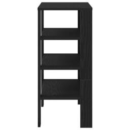 Berkfield Home Shoe Rack Black 61x32x70 cm Engineered Wood - Size: 61 x 32 x 70 cm - thumbnail 5