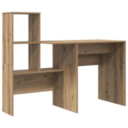 Berkfield Home with Drawer with Shelf with Storage Artisan oak 131.5 x 50 x 106.5 cm Engineered wood in Brown - thumbnail 4
