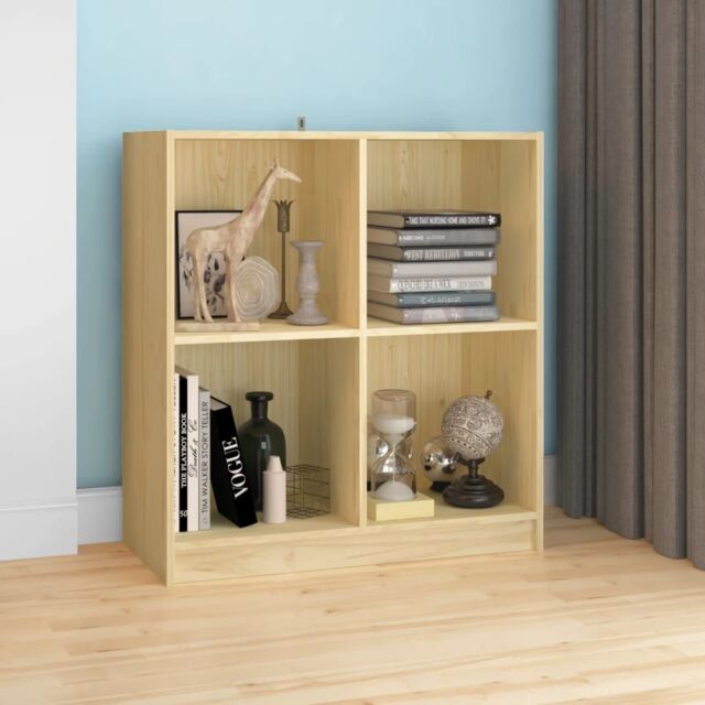 Berkfield Home Sideboard 70x33x76 cm Solid Pinewood in Brown - Size: 70 x 33 x 76 cm - image 1
