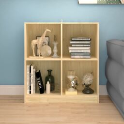 Berkfield Home Sideboard 70x33x76 cm Solid Pinewood in Brown - Size: 70 x 33 x 76 cm - thumbnail 3