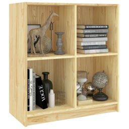 Berkfield Home Sideboard 70x33x76 cm Solid Pinewood in Brown - Size: 70 x 33 x 76 cm - thumbnail 4