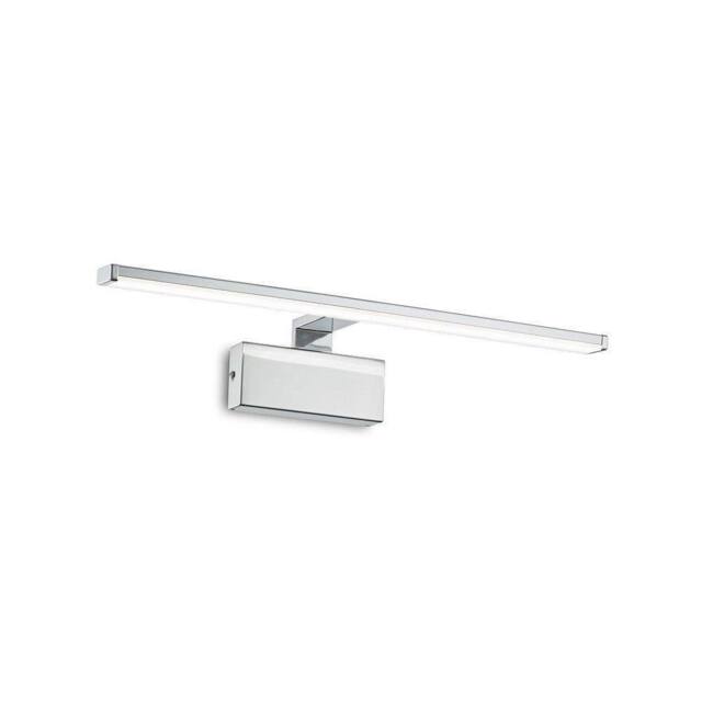 Netlighting Alma Integrated LED Picture Wall Lamp 1 Light Chrome 3000K in Grey