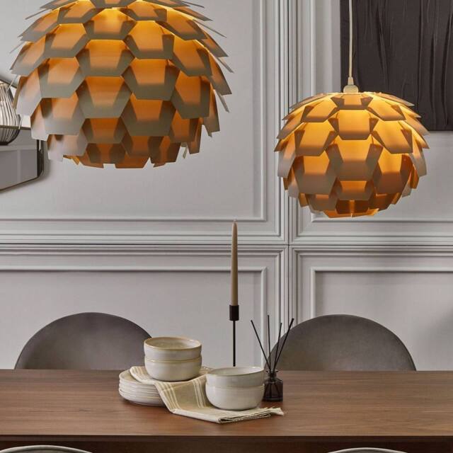 Wyld and Coco Grey Pine-Cone Pendant Lamp - Scandinavian Ambient Lighting - image 1