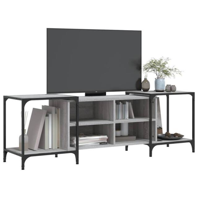 Berkfield Home TV Cabinet Grey Sonoma 153x37x50 cm Engineered Wood - Size: 153 x 37 x 50 cm - image 1