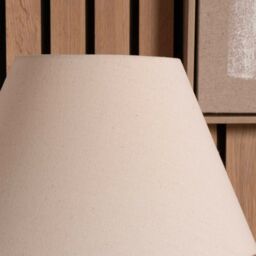 Ruma Natural Cream Empire Cotton Lamp Shade for Table Lamps & Floor Lamps in Beige - Size: 12 inches - thumbnail 2