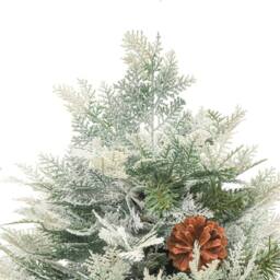 Berkfield Home Pre-lit Christmas Tree with Pine Cones Green 150 cm PVC&PE - thumbnail 7