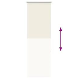 Berkfield Home Roller Blind Blackout Off-White 55x150 cm Fabric Width 50.7 cm Polyester in White - thumbnail 5