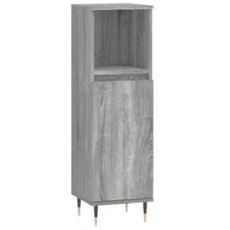 Berkfield Home Modern 3 Piece Bathroom Furniture Set Grey Sonoma Engineered Wood - thumbnail 7