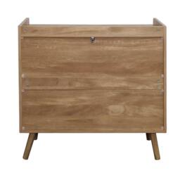 CALICOSY 3-Drawer Chest With Natural Rattan Fronts, 80 Cm Wide - PALMO in Light Brown - thumbnail 8