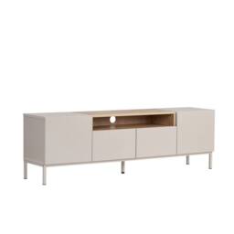 CALICOSY OLIVER TV Stand With 4 Doors & 1 Niche, 160 Cm Wide in Beige - thumbnail 8