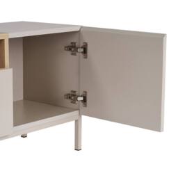CALICOSY OLIVER TV Stand With 4 Doors & 1 Niche, 160 Cm Wide in Beige - thumbnail 9