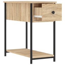 Berkfield Home Durable Bedside Cabinets 2 pcs Sonoma Oak 30x60x60 cm Engineered Wood in Brown - Size: 30 x 60 x 60 cm - thumbnail 7